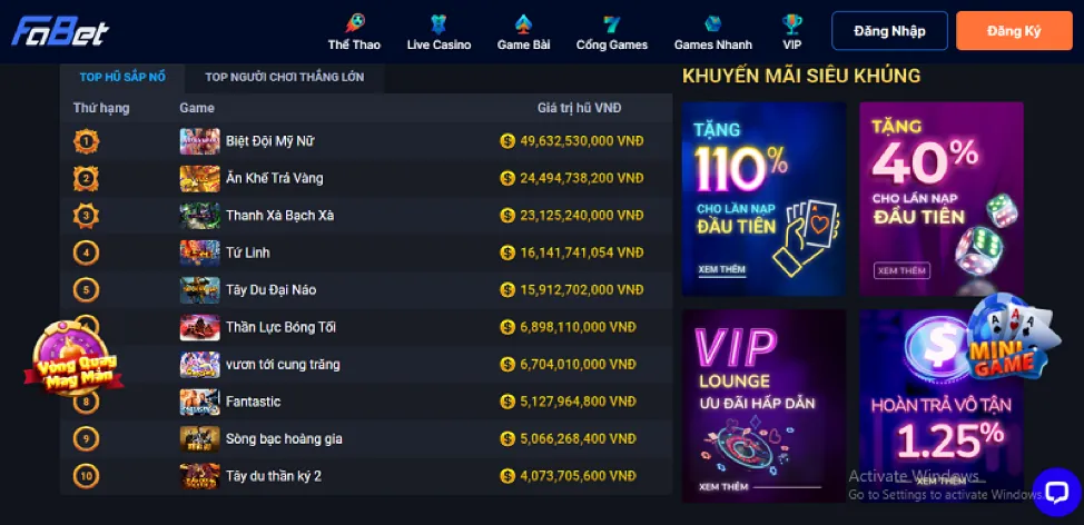 Chiến thắng Jackpot tại Kimsa88